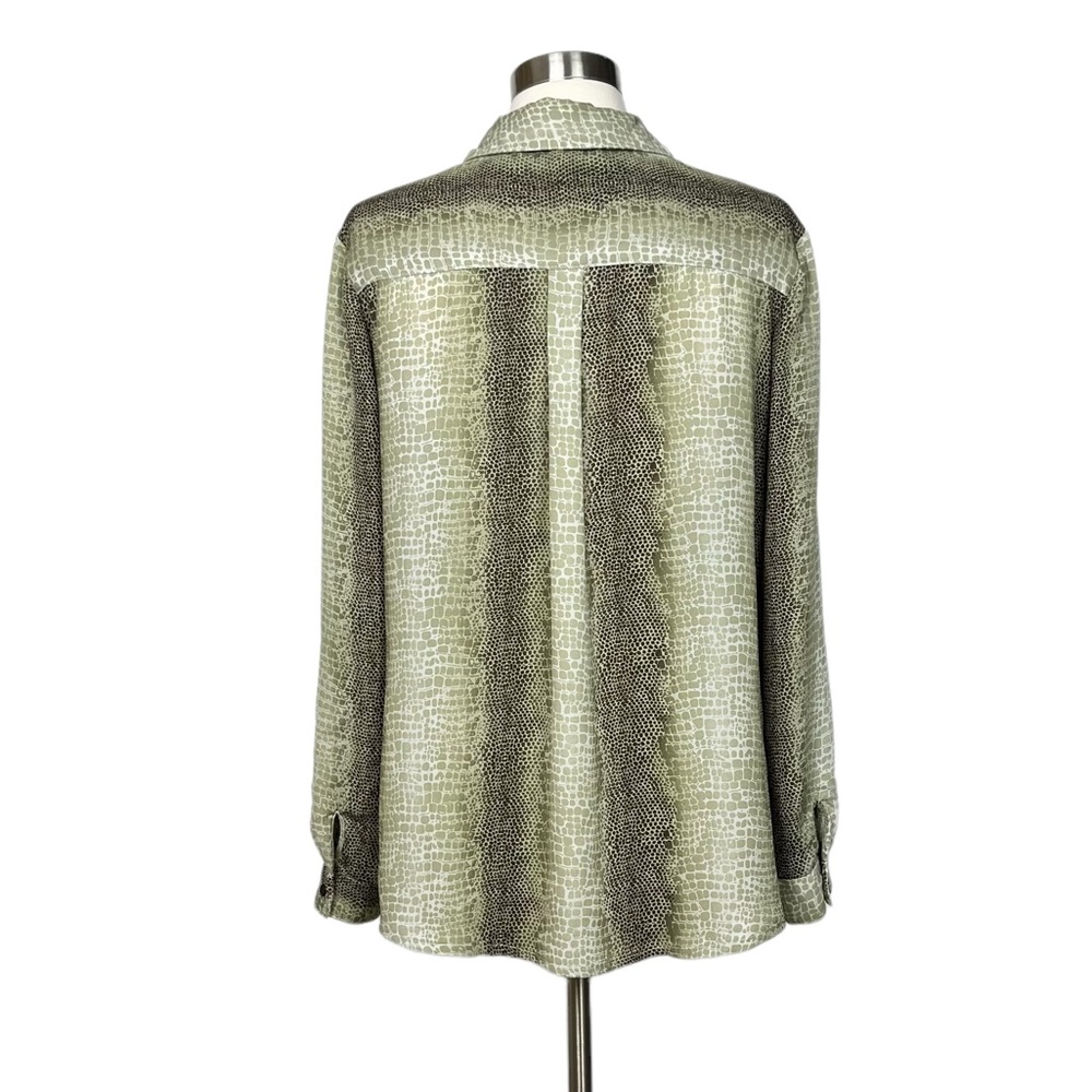 Notations Printed Button Down Shirt With Roll Tab… - image 3